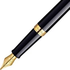 Waterman Füller Hemisphere G.C., S0920630, Edelstahl, Vergoldet, Schwarz Glänzend, Feder M -Geschäft Für Bürobedarf 023cb6636f3280de06c12d8e4638ca24a2587584 fueller waterman hemisphere g.c. s0920630