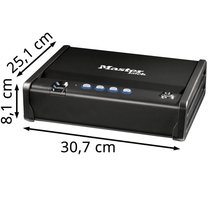 Master Lock Master-Lock Tresor MLD08EB Schwarz, Möbeltresor, 5kg, 2,4l, Fingerprint/Elektronikschloss 4 Master Lock Master-Lock Tresor MLD08EB Schwarz, Möbeltresor, 5kg, 2,4l, Fingerprint/Elektronikschloss – Bild 2