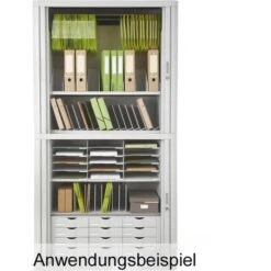 Paperflow Rollladenschrank Easy Office, Kunststoff, Abschließbar, 110 X 204 X 41,5cm, Weiß / Orange -Geschäft Für Bürobedarf 04d9d13556fcd67a27ef86866c788312e816a9f4 rollladenschrank paperflow easy office kunststoff