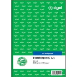 Sigel BE 525 Bestellungen A5 Mit Blaupapier -Geschäft Für Bürobedarf 05aedfb896421db7c92142d5eb95b68473a6ac80 bestellungen sigel be 525 a5
