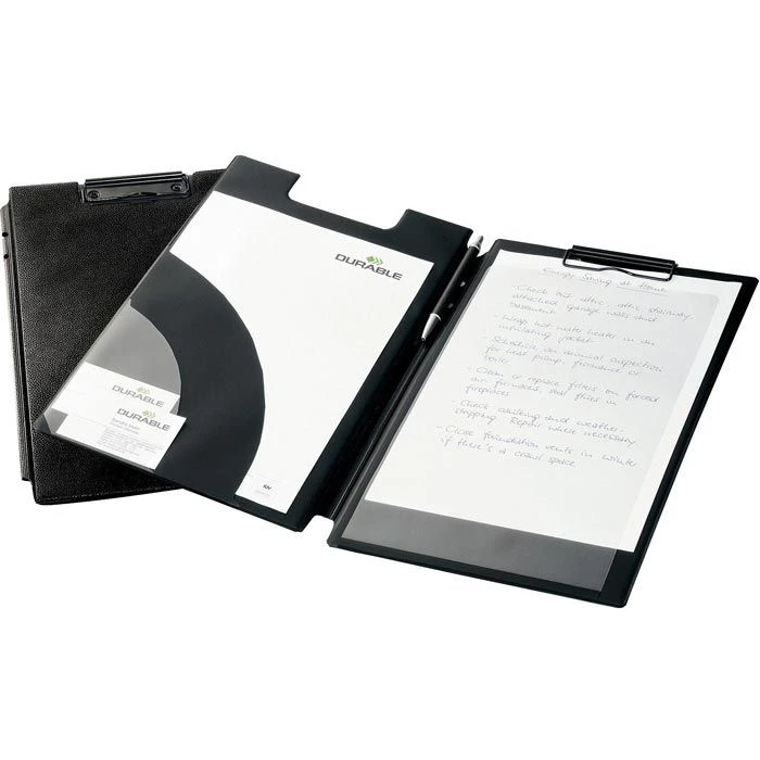 Durable Klemmbrettmappe 233201, A4+, Kunststoffbezug, Mit Stiftehalter, Schwarz 7 Durable Klemmbrettmappe 233201, A4+, Kunststoffbezug, Mit Stiftehalter, Schwarz – Bild 5