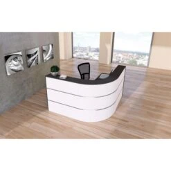 Kerkmann Empfangstheke Cento 2a, 3857, Weiß / Anthrazit, 180 X 110 X 180cm, Winkeltheke -Geschäft Für Bürobedarf 0b000bb94c3961b4c79503f3798089de506c90bd empfangstheke kerkmann cento 2a 3857