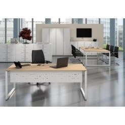 Bisley Konferenztisch Cito, DOF2412GW355, Rechteckig, 240 X 74 X 120cm, Weiß -Geschäft Für Bürobedarf 0ca53592cb5a2bbe2372be9dfc2a860c707413d3 konferenztisch bisley cito dof2412gw355