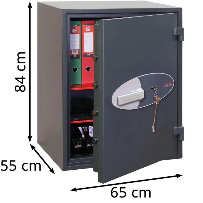 Phoenix Tresor Neptune HS1054K, 84 X 65cm, Mit Doppelbartschloss, 320kg, Feuerfest 4 Phoenix Tresor Neptune HS1054K, 84 X 65cm, Mit Doppelbartschloss, 320kg, Feuerfest – Bild 2