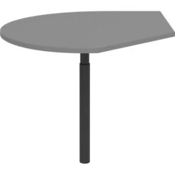 Röhr Anbautisch Techno, Mittelgrau, Höhenverstellbar, Maße: 104 X 80/126,5cm, Anbau Links -Geschäft Für Bürobedarf 0f1f8e05d8a14273358b3e84f1fa09c575633fd2 anbautisch roehr techno mittelgrau