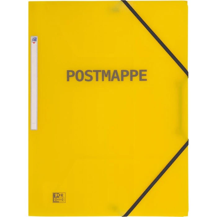 Oxford Postmappe 400102220, A4, Gelb, Aus Kunststoff, 3 Einschlagklappen, Gummizug 3 Oxford Postmappe 400102220, A4, Gelb, Aus Kunststoff, 3 Einschlagklappen, Gummizug