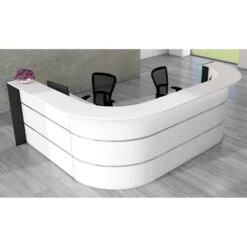 Kerkmann Empfangstheke Bari 3567, Weiß / Weiß, 335 X 112 X 235cm, Winkeltheke -Geschäft Für Bürobedarf 126e9b4c760d73865f32f8f565d994673992686b empfangstheke kerkmann bari 3567