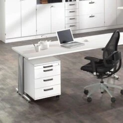 Hammerbacher Rollcontainer Solid TC30, Holz, Weiß, Mit 4 Schüben, Abschließbar -Geschäft Für Bürobedarf 1309a54b73bb01f54f63183775844c512107994d rollcontainer hammerbacher solid tc30 holz weiss