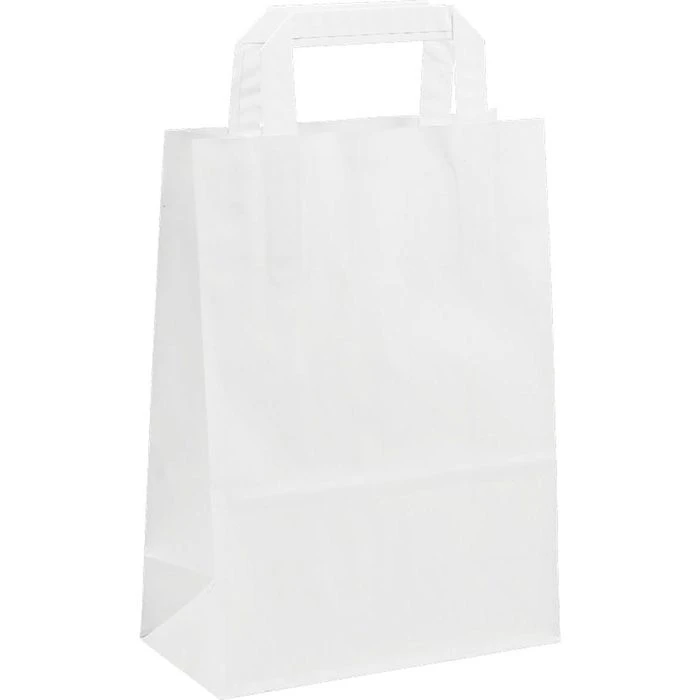 Topcraft Tragetaschen Weiß, 22 X 36cm, Papiertüten Mit Henkel, 250 Stück 3 Topcraft Tragetaschen Weiß, 22 X 36cm, Papiertüten Mit Henkel, 250 Stück