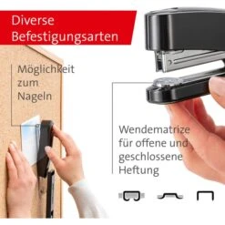 Novus B2 020-1255 Heftgerät, Heftleistung 25 Blatt Schwarz -Geschäft Für Bürobedarf 14f99c10dbe7213f40d3e356d6bd7089d945e0a3 heftgeraet novus b2 020 1255