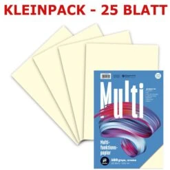 Staufen Kopierpapier Style Multifunktionspapier A4, 160g/qm, Creme, 25 Blatt