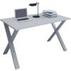 VCM Schreibtisch Lona, 914760, Grau, Maße: 140 X 80cm -Geschäft Für Bürobedarf 1999109a3fb546bde9796d661e0c13fb73f3ab91 schreibtisch vcm lona 914760 grau
