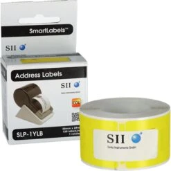 Seiko-Instruments Seiko-Etiketten SLP-1YLB, Gelb, 28 X 89mm 1 Rolle Adress-Etiketten Papier Permanent