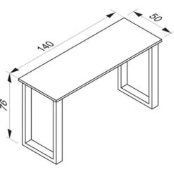 VCM Schreibtisch Lona, 914688, Sonoma Eiche, Maße: 140 X 50cm -Geschäft Für Bürobedarf 1b8339ae499d10d20143a3c65977087cac727ff5 schreibtisch vcm lona 914688 sonoma eiche