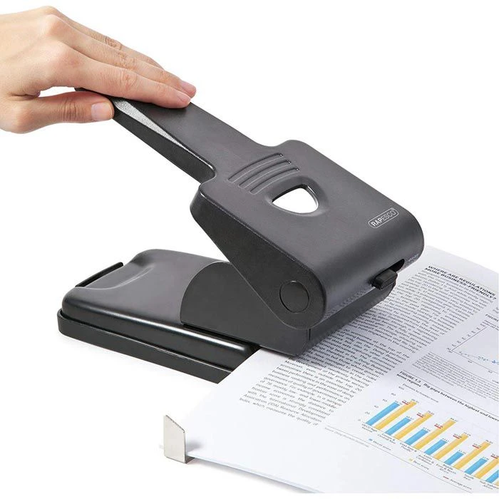 RAPESCO Locher 865-P2, 1163, Schwarz, Registraturlocher, Stanzleistung Ca. 63 Blatt 4 RAPESCO Locher 865-P2, 1163, Schwarz, Registraturlocher, Stanzleistung Ca. 63 Blatt – Bild 2