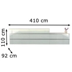 Kerkmann Empfangstheke Atlantis, Weiß / Weiß, 410 X 110 X 92cm, Mit Anbautisch -Geschäft Für Bürobedarf 1d1568518544ee1cdeaabc4a7631792d58c21239 empfangstheke kerkmann atlantis