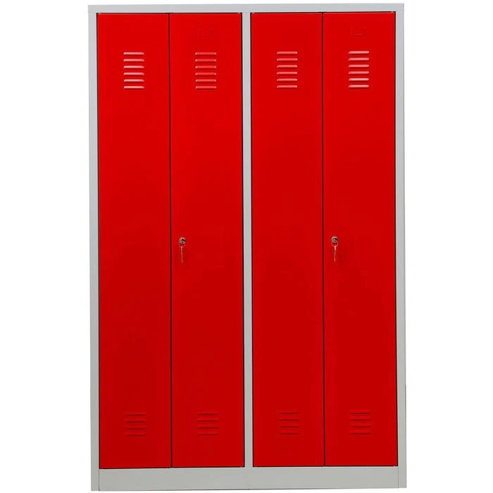 G-Office Spind WRC/4.18117.V2, Rot, Doppelspind, 4 Abteile, BxT: 117 X 50cm 6 G-Office Spind WRC/4.18117.V2, Rot, Doppelspind, 4 Abteile, BxT: 117 X 50cm – Bild 4