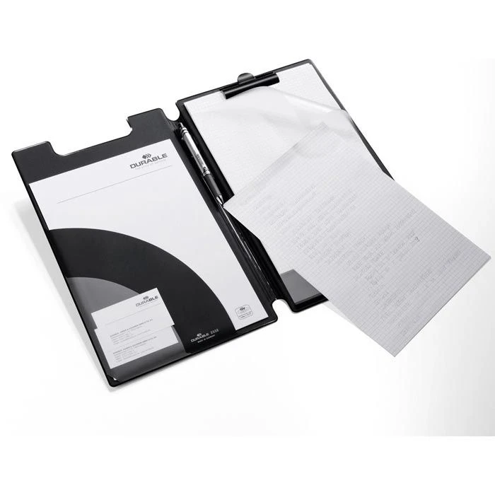 Durable Klemmbrettmappe 233201, A4+, Kunststoffbezug, Mit Stiftehalter, Schwarz 6 Durable Klemmbrettmappe 233201, A4+, Kunststoffbezug, Mit Stiftehalter, Schwarz – Bild 4