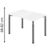 Hammerbacher Schreibtisch Y-Serie, Verstellbar, 120 X 68-82 X 80cm, Weiß / Graphit -Geschäft Für Bürobedarf 20a7b9bc6508eb593ef0463be5409e931efb2577 schreibtisch hammerbacher y serie