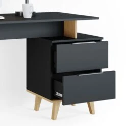 Vicco Schreibtisch Neptune L, Anthrazit, Mit Standcontainer, 138 X 60cm -Geschäft Für Bürobedarf 20cad778223a39f10b1448fdbeeeb17d4cfe1502 schreibtisch vicco neptune l anthrazit