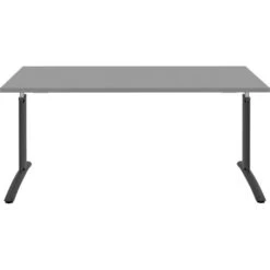 Röhr Schreibtisch Techno, Mittelgrau, Höhenverstellbar, 160 X 68-82 X 80cm -Geschäft Für Bürobedarf 2239fb862e1ac8455d546d4b65a67bf1ac6f0791 schreibtisch roehr techno mittelgrau