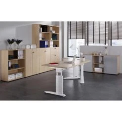 Hammerbacher Schreibtisch U-Serie, Verstellbar, 180 X 68-86 X 80cm, Eiche / Weiß 11 Hammerbacher Schreibtisch U-Serie, Verstellbar, 180 X 68-86 X 80cm, Eiche / Weiß -Geschäft Für Bürobedarf 22fd61ec1a9ee52383ae7e97d958ef00a34554f9 schreibtisch hammerbacher u serie