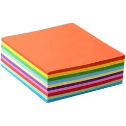 Böttcher-AG Faltblätter 15 X 15cm, 70g/m², 10 Farben Sortiert, 500 Blatt