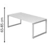 Hammerbacher Schreibtisch R-Serie, Weiß, Höhenverstellbar, 200 X 65-85 X 100cm -Geschäft Für Bürobedarf 2666b047538bc78bf1475c2454c4cdde31ce0818 schreibtisch hammerbacher r serie weiss
