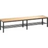 CP-Möbel Umkleidebank 8052-010, Holz, 196cm, Buche / Anthrazit, Freistehend, Mit Schuhrost -Geschäft Für Bürobedarf 2972a9197c1c6160ceec2665294379872c13778e umkleidebank cp moebel 8052 010 holz 196cm