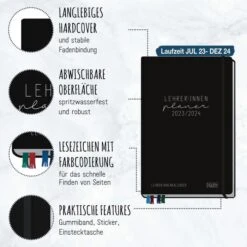 Häfft Lehrerkalender Black Edition, 1 Woche Auf 2 Seiten, A5+ 15 Häfft Lehrerkalender Black Edition, 1 Woche Auf 2 Seiten, A5+ -Geschäft Für Bürobedarf 2bcbe0673805ba418abecf84a902b67af8d0041b lehrerkalender haefft black edition jahr 20222023