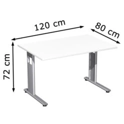Geramöbel Schreibtisch Flex S-618102-WS, Weiß, Maße: 120 X 80cm -Geschäft Für Bürobedarf 2cd9bba8e0b34d34e74b5897a4b9094fcd4a1711 schreibtisch geramoebel flex s 618102 ws weiss