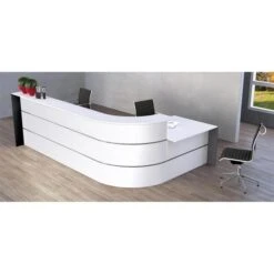 Kerkmann Empfangstheke Bari 3568, Weiß, 370 X 112 X 200cm, Winkeltheke Mit Anbautisch -Geschäft Für Bürobedarf 302394e56023a8bde8a5253ad466cb5639a43ca8 empfangstheke kerkmann bari 3568 weiss