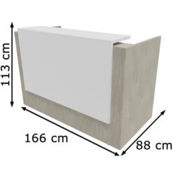 Quadrifoglio Empfangstheke Z2C73, Weiß / Beton, 166 X 113 X 88cm, Rezeption -Geschäft Für Bürobedarf 31365b9e0e51d3b6b7bdf4c110f08b50ae47fc18 empfangstheke quadrifoglio z2c73
