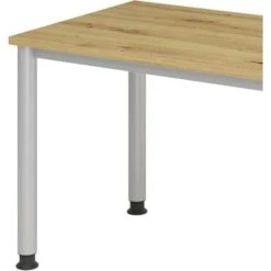 Hammerbacher Schreibtisch H-Serie, Asteiche, Verstellbar, 140 X 68,5-81 X 67,2cm, Mini Office -Geschäft Für Bürobedarf 3367882e8310c51b88729accabef74d80e8b0bdf schreibtisch hammerbacher h serie asteiche