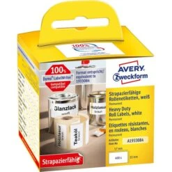 Zweckform Dymo-Etiketten Für Dymo 1933084, Weiß, 32x57mm 1 Rolle Adress-Etiketten Kunststoff Permanent