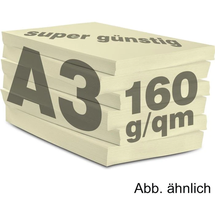 Antalis Kopierpapier Image Coloraction Desert A3, 160g/qm, Hellgelb, 250 Blatt – Bild 2