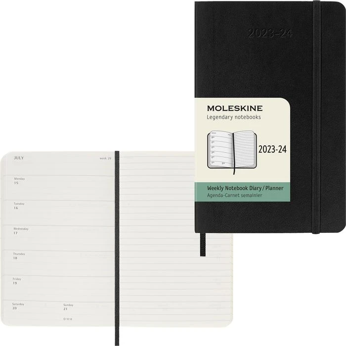 Moleskine Taschenkalender Pocket, 1 Woche Auf 2 Seiten, Softcover, Englisch, A6 3 Moleskine Taschenkalender Pocket, 1 Woche Auf 2 Seiten, Softcover, Englisch, A6