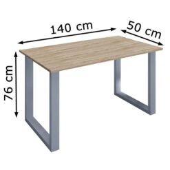 VCM Schreibtisch Lona, 914682, Sonoma Eiche, Maße: 140 X 50cm -Geschäft Für Bürobedarf 370bbf42580bb663f66fe9d85be407104cd1e59a schreibtisch vcm lona 914682 sonoma eiche