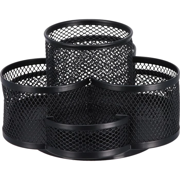 Böttcher-AG Stiftehalter Mesh Line, Drehbar, Metalldraht, 7 Fächer, Schwarz 6 Böttcher-AG Stiftehalter Mesh Line, Drehbar, Metalldraht, 7 Fächer, Schwarz – Bild 4