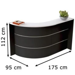 Kerkmann Empfangstheke Bari 3575, Anthrazit / Weiß, 175 X 112 X 95cm, Kompakttheke -Geschäft Für Bürobedarf 3c43140458a390ce465b299ead1d0c80457c168d empfangstheke kerkmann bari 3575