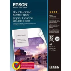 Epson® Epson Inkjet-Papier C13S041569, A4, 178g/qm, Matt, Beidseitig Bedruckbar, 50 Blatt