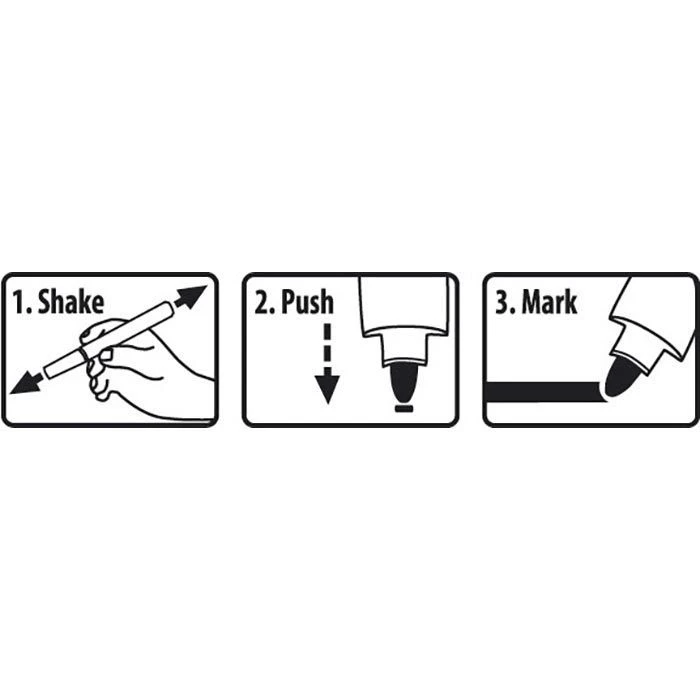 Pica Lackmarker Classic, 524/52, Weiß, Industriemarker, Rundspitze, Strichbreite 2 - 4 Mm 7 Pica Lackmarker Classic, 524/52, Weiß, Industriemarker, Rundspitze, Strichbreite 2 - 4 Mm – Bild 5