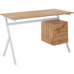 Wohnling Schreibtisch WL6.371, Eiche, Maße: 120 X 60cm