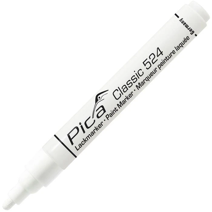 Pica Lackmarker Classic, 524/52, Weiß, Industriemarker, Rundspitze, Strichbreite 2 - 4 Mm 3 Pica Lackmarker Classic, 524/52, Weiß, Industriemarker, Rundspitze, Strichbreite 2 - 4 Mm