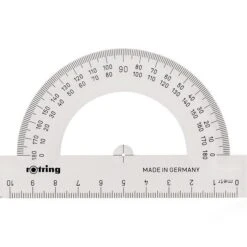 Rotring Halbkreiswinkelmesser Centro S0221230, Halbkreis, 180 Grad, Aus Kunststoff, 10 Cm Länge