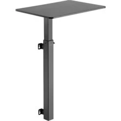 LogiLink Wandschreibtisch EO0015, Höhenverstellbar, 60 X 75,5-120 X 40,5cm, Schwarz
