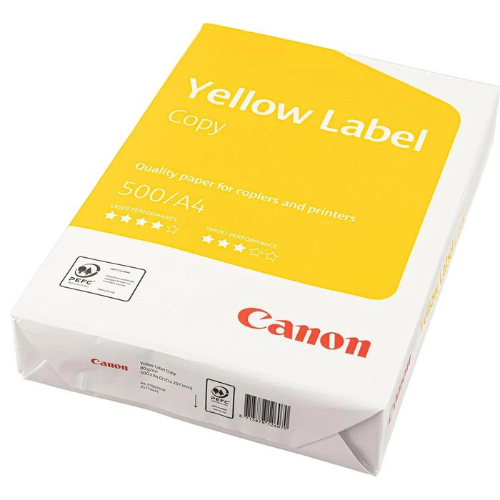 Canon® Canon Kopierpapier Yellow Label, A4, 80g/qm, Weiß, 500 Blatt 3 Canon® Canon Kopierpapier Yellow Label, A4, 80g/qm, Weiß, 500 Blatt