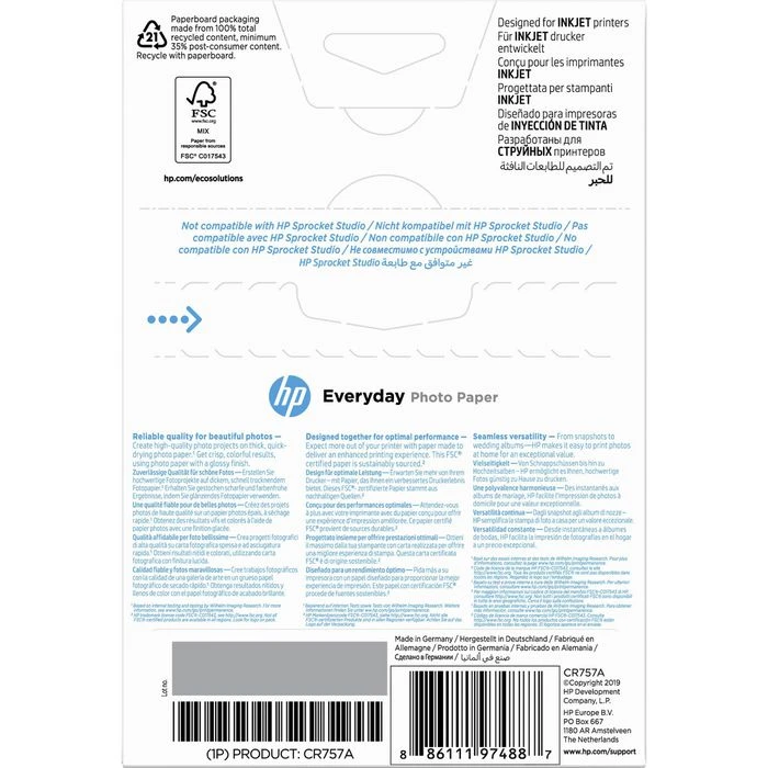 HP CR757A Everyday Photo Paper 10x15cm Fotopapier 6 HP CR757A Everyday Photo Paper 10x15cm Fotopapier – Bild 4