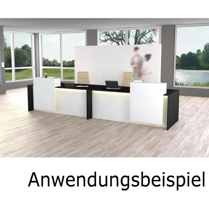 Kerkmann Empfangstheke Palermo, 3417, Anthrazit / Weiß, 180 X 110 X 92cm, Rezeption 5 Kerkmann Empfangstheke Palermo, 3417, Anthrazit / Weiß, 180 X 110 X 92cm, Rezeption – Bild 3