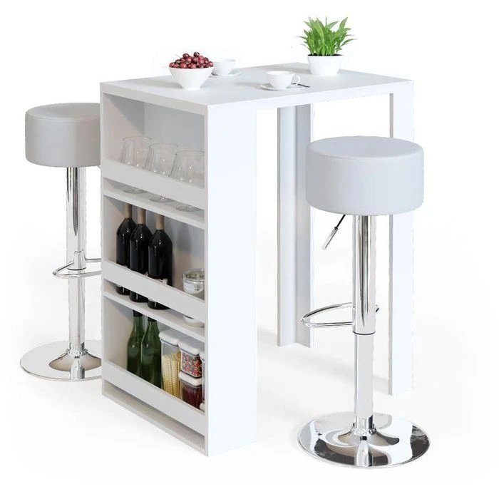 Vicco Bartisch Set Mit Hocker, Maße: 57 X 106 X 80cm, Weiß 6 Vicco Bartisch Set Mit Hocker, Maße: 57 X 106 X 80cm, Weiß – Bild 4